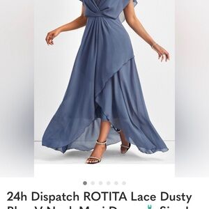 Dusty Blue Maxi Dress
